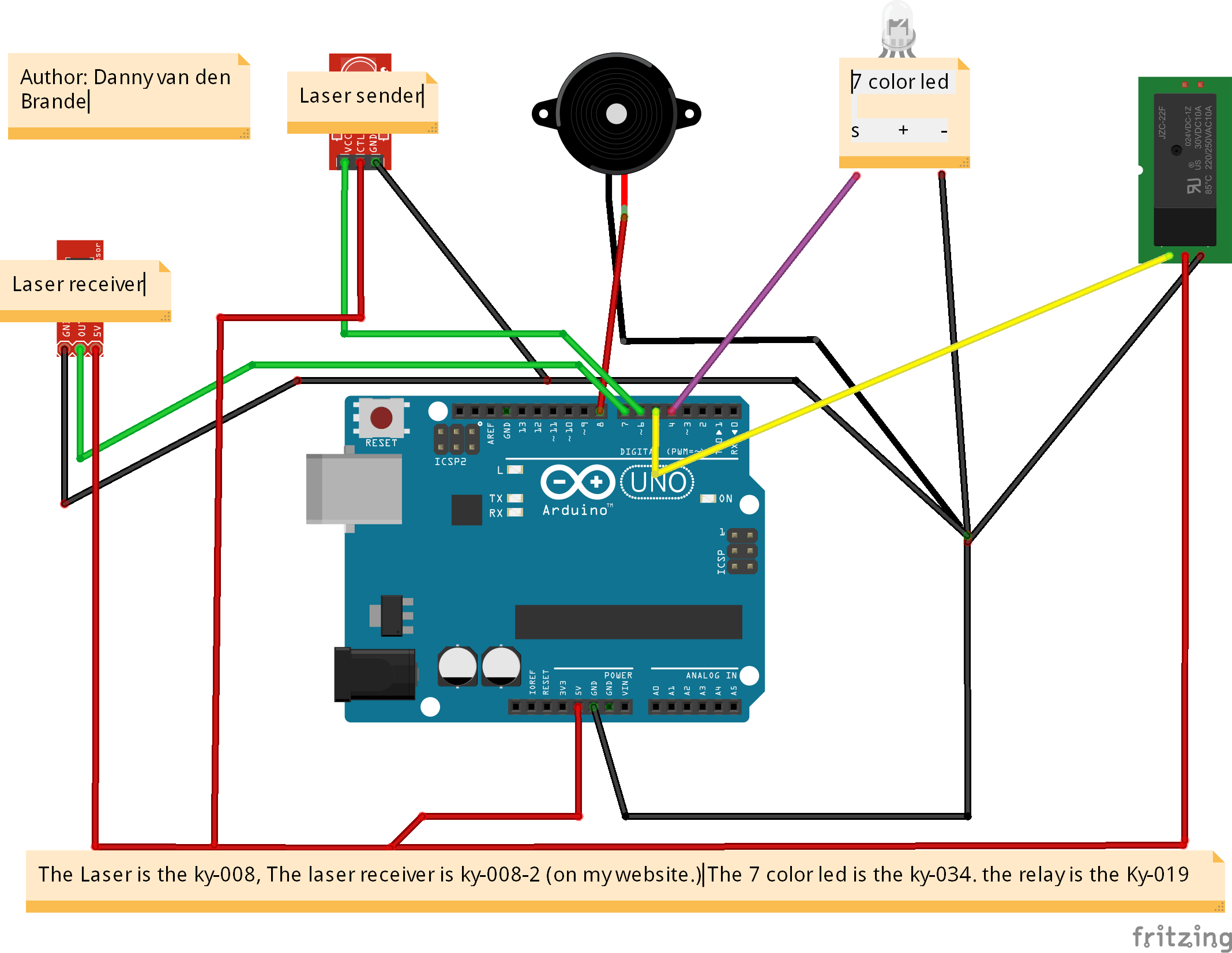 Cheap DIY LASER ALARM Multi Functional! Arduino Project Hub